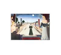 RXNHGJDS Paul Delvaux Print La Grande Allée Painting On Canvas Famous Art Posters Surrealism Wall Art Picture For Home Office Decor Unique Gift30x20cm(12x8in) poster