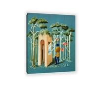 RXNHGJDS Remedios Varo canvas Prints wall art Garden of love famous paintings on canvas surrealism posters Picture for Bedroom Home Decor80x60cm(31x24in) Frameless