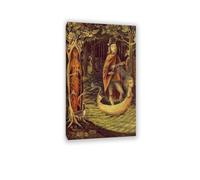 RXNHGJDS Remedios Varo canvas Prints wall art Troubadour famous paintings on canvas surrealism posters Picture for Bedroom Home Decor135x80cm(53x31in) Framed