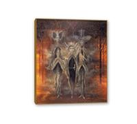 RXNHGJDS Remedios Varo Painting on Canvas Aurora Poster Remedios Varo Home Decor Surrealism Wall Art Picture for Living Room Bedroom Bathroom Wall Decor70x60cm(28x24in) Gold frame