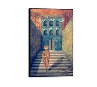RXNHGJDS Remedios Varo Painting on Canvas Breaking off Poster Remedios Varo Home Decor Surrealism Wall Art Picture for Living Room Bedroom Bathroom Wall Decor70x110cm(28x43in) Black frame