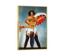 RXNHGJDS Remedios Varo Painting on Canvas The Message Poster Remedios Varo Home Decor Surrealism Wall Art Picture for Living Room Bedroom Bathroom Wall Decor45x30cm(18x12in) Gold frame