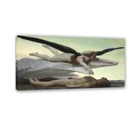 RXNHGJDS William-Adolphe Bouguereau Wall Art Equality Before Death Famous Paintings Prints Classic Portrait Canvas Art Wall Decor for Living Room Bedroom Bathroom Home Decor 60x30cm Inner frame