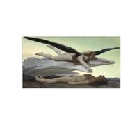 RXNHGJDS William-Adolphe Bouguereau Wall Art Equality Before Death Famous Paintings Prints Classic Portrait Canvas Art Wall Decor for Living Room Bedroom Bathroom Home Decor 160x80cm frameless