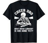 RXODXA Cheer Brother Funny Cheerleader Brother Cheerleading Brother T-Shirt Black