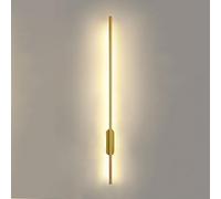 RXPVUXE 23"/31"/39" LED Linear Wall Sconce Gold Indoor Metal Wall Lamp Brushed Brass Finish Modern Acrylic Shade Wall Light Fixture, Minimalist Hardwired Bedroom Bedside Living Room Sconces
