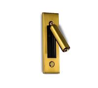 RXPVUXE LED Headboard Wall Light Sconce, Bedroom Reading Light Recessed Push Switch Wall Lamps, Hotel Bed Side Decorative Wall Sconces Spotlight, 350° Rotatable 92° Foldable 3000K