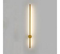 RXPVUXE LED Long Wall Sconce Gold Linear LED Wall Lamp Indoor Background Decoration Wall Light Fixture, Simple Modern Metal Wall Mount Lighting for Living Room Bedroom Hall Corridor