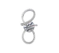 RXPVUXE Modern Crystal Wall Sconce Chrome Spiral LED Wall Mount Lamp, 18W Aluminum Indoor Silver Wall Lighting Fixture Hardwired Minimalist Bedroom Living Room Dinning Room Wall Sconces