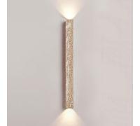 RXPVUXE Up Down Stone Wall Sconce Rectangle Yellow Travertine Wall Light Fixture Modern Linear Wall Lamp, 23.6 39.3 Long Wall Lighting Fixture for Bedroom Living Room Hallway Dinning Room