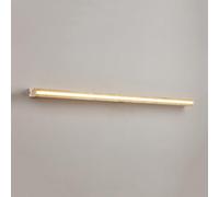 RXPVUXE Yellow Travertine Wall Sconce, 34.2" Minimalist Linear Design Stone Wall Light Fixture, 22W Modern LED Long Strip Wall Lamp for Bedroom Bedside Living Room Hallway Dining Room Kitchen