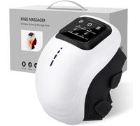 RXRJLIGHT Portable Knee Massager with Heat and Vibrating Rechargeable Cordless Knee Massager for Pain Relief,Multi-Function Knee Massager
