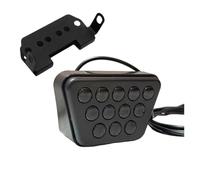 RXRJSU 12V F1 Style Pilot Light Led Tail Brake Lights Rear Flash Auto Warning Reverse Stop Safety Lamps DRL For Car Motorcycle 3RD Third Rear Light Brake Light(Black)