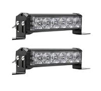 RXRJSU 12v Warning Flashing Beacon 2piece LED Police Lights For Car Grill Wireless Auto Stroboscopes Red Blue Automotive Led Strobe Light Car Fog Light(White Yellow Manual)