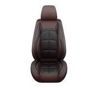 RXRJSU 1pc PU Leather Universal Fit Car Seat Cover All-Season Protector Mat With Soft Cushion Full Package Seat Covers Pair(Coffee)
