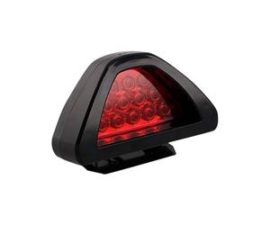 RXRJSU 1pcs Brake Lights Universal F1 Style DRL Red 12 LED Rear Tail Stop Light Third Safety Lamp Car Signal 3RD Third Rear Light Brake Light