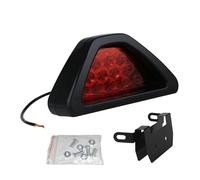 RXRJSU 1x Car Motorcycle Rear Fog Light 12V 2835 Triangle Led Brake Strobe Warning Side Marker Tail Pilot Lamp Red Signal Navigate Bulb 3RD Third Rear Light Brake Light