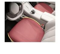 RXRJSU Car Seat Cushion Leather Thin Breathable Hole Summer Interior Cover Four Seasons Universal Automotive Parts Seat Covers Pair(2PC Red Seat G)