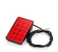 RXRJSU F1 Style Led Brake Pilot Lights 12V 15led Rear Tail Auto Flash Warning Reverse Stop Safety Signal Lamps For Car SUV Moto 3RD Third Rear Light Brake Light(Red Shell)