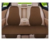 RXRJSU For A3 For A5 D2 X45 Car Seat Cover Front/Rear Flax/Linen Cushion Protector Pad Black/Red/Beige/Grey/Coffee/Brown Seat Covers Pair(Brown Rear 1pcs)