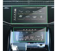 RXRJSU For Q8 For Q7 2020 2021 Radio GPS LCD Dash Board Screen Guard Car Navigation Tempered Glass Protective Film Sticker Screen Protector Navigation Protective Film(Upper and lower)