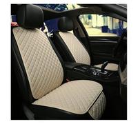 RXRJSU Front Rear Back Flax Summer Cushion Pad Mat Sedan Suv Pick-up Car Interior Accessories Universal Seat Cover Protector Linen Seat Covers Pair(Beige 2 seat)