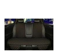 RXRJSU Front Rear Back Flax Summer Cushion Pad Mat Sedan Suv Pick-up Car Interior Universal Seat Cover Protector Linen Seat Covers Pair(Black beige Back row)