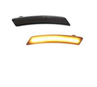RXRJSU Rear/Front LED Side Marker Light Repeater Lamp Turn Signal Panel For Cooper R55 R56 R57 R58 R59 R60 R61 3RD Third Rear Light Brake Light(2PC Front black)