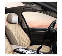 RXRJSU Seat Covers Car Seat Cover Front Rear Cushion Protector Pad Black/Red/Beige/Grey/Coffee/Brown For Kadjar F3 X45(Beige Front 1 piece)