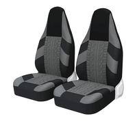 RXRJSU Seat Covers High Bucket Car Seat Covers Universal For Most Sport Protector For Suzuki For Swift 2002(B GRAY 2 pieces)