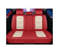 RXRJSU Seat Covers Universal PU Leather Car Seat Covers Accessories For Euro For Jazz For Vezel For Insight For Spirior(Red White Rear)