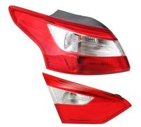 RXRJSU TailLight Lamps Lens Cover FOR Focus Sedan 2012 2013 2014 Left/Right Side TailLamp Rear Brake Light Lamp Auto Lighting Accessory(Left-2PC)