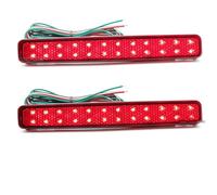 RXRJSU TailLight Lamps Lens Cover For VW T5 Transporter Caravelle For Multivan 2003 2004 2005 2006-2011 2pcs Rear Bumper Reflector Fog Lamp Tail Brake Warning Light