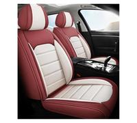 RXRJSU Universal Front Seat 2 Car Covers For SUVs And Sedans Breathable And Easy To Clean Auto Protector Seat Covers Pair(Red and white)