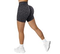 RXRXCOCO Women's Scrunch Butt High Waisted Push Up Sports Shorts Seamless Booty Gym Sports Shorts Running Shorts Cycling Shorts, Naval of War, S