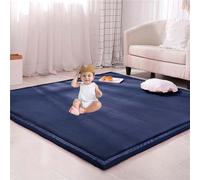 RxueSug 2CM Thick Baby Crawling Mat, Area Rug Kids Rug Nursery Rug Non-Slip Play Crawling Mat Large Play Crawling Mat for Nursery Baby Rugs & Carpets Large Coral Velvet Baby Play Mat 200 x 220 cm