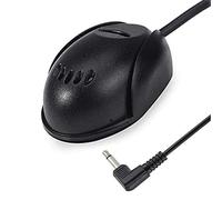 RXVNPXI Car Microphone 3.5mm External Assembly Mic for Car Vehicle Head Unit Enabled Audio Stereo Radio Receiver GPS DVD, 3m Cable, Plug and Play
