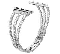 RXXR 38mm 40mm Vogue Jewelry Watch Strap for IWatch Series 4 Series 3 Series 3 Series 1 Women Adjustable Crystal Diamond Bracelet Replacement iwatch Stainless Steel Bands