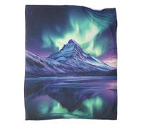 RXYKCUNVT 3D Aurora Design Luxurious, Super Soft, Warm And Cosy Blankets Faux Fleece Sofa And Bed Blankets Borealis Collection for Children And Teenagers 40x50inch(100x130cm)