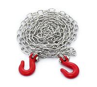 RXZIXYL 1/10 Scale RC Accessories Metal Trailer Chains for 1/10 RC Crawler TRX4 TRX6 SCX10 Wraith Capra Redcat MST CC01 (Trailer Chains)
