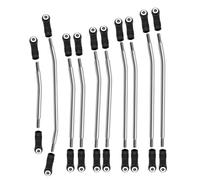 RXZIXYL 10pcs/lot Stainless Steel Link Rod Unassembled Kit 313/324MM Wheelbase for 1/10 RC Car Crawler Axial SCX10 II 90046 (313MM), B88162