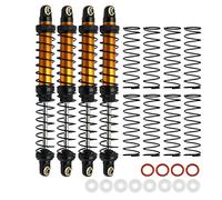 RXZIXYL 4-Pack Front Rear RC Shock Absorber 70mm 80mm 90mm 100mm 110mm 120mm Adjustable Assembled Spring Damper Axial SCX10 Oil Damper for 1/10 RC Crawler Car AXI03007 RBX10 D90 TRX4…
