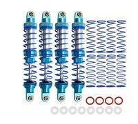 RXZIXYL 4-Pack Front Rear RC Shock Absorber 70mm 80mm 90mm 100mm 110mm 120mm Adjustable Assembled Spring Damper Axial SCX10 Oil Damper for 1/10 RC Crawler Car AXI03007 RBX10 D90 TRX4…