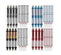 RXZIXYL 4-Pack Front Rear RC Shock Absorber 70mm 80mm 90mm 100mm 110mm 120mm Adjustable Assembled Spring Damper Axial SCX10 Oil Damper for 1/10 RC Crawler Car AXI03007 RBX10 D90 TRX4…