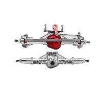 RXZIXYL RC Car Front & Rear Axle Aluminum Alloy Straight Axle for 1/10 RC Crawler Car Axial SCX10 D90 RC4WD Upgrade Parts (FR Axle)