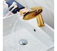 ry d Waterfall Bathroom Faucet Single Handle Basin Mixer Premium Brass Sink Tap forBathroom Decor Washbasin Mixer Faucet
