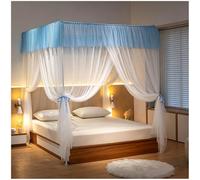 ry King Size Four P Bed Canopy with Mosquito Net - Double Layer ss Bed ain Indoor/Outdoor Play Tent Ele Room Decor for Girls & Adults