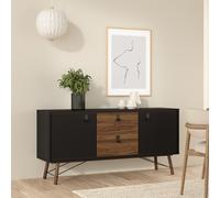 Ry Sideboard - 2 Door - 2 Drawer - Medium - Black