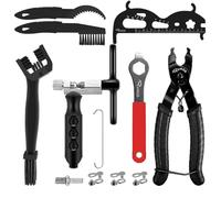 Ryaco 12PCS Bike Chain Tool Sets (2025News) 3PCS Bicycle Cleaning Brush, Bicycle Link Plier,Cutter Checker, Missing Links, Wrench Kits Suit for 6-12 Speed Chain, Road Mountain Sports Bike