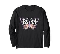 Ryan Butterfly - Personalized Cute Name Word Art Long Sleeve T-Shirt